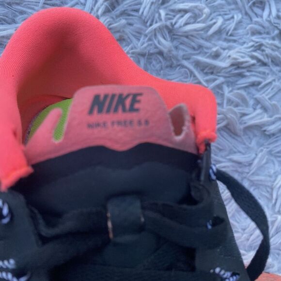 Nike 5.0 Black‎ Orange Size 7 Y Women’s Lace Up Athletic Shoes Pre Owned - Picture 12 of 16